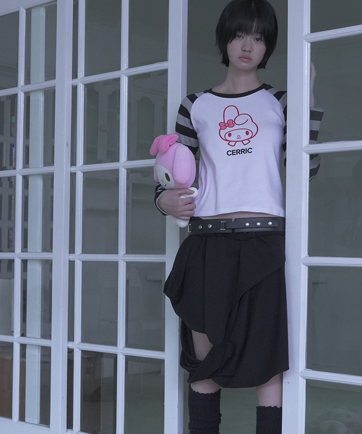 세릭(CERRIC) MY MELODY RAGLAN TOP / WHITE