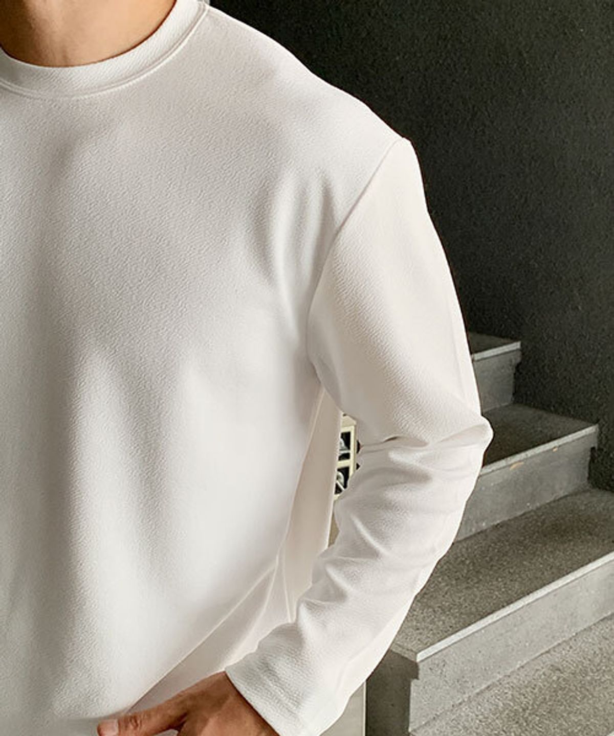 바이모노(BYMONO) [빅사이즈 M-8XL] 쏙쏙꼭꼭 구김zero 자동넣입 베이직 긴팔티