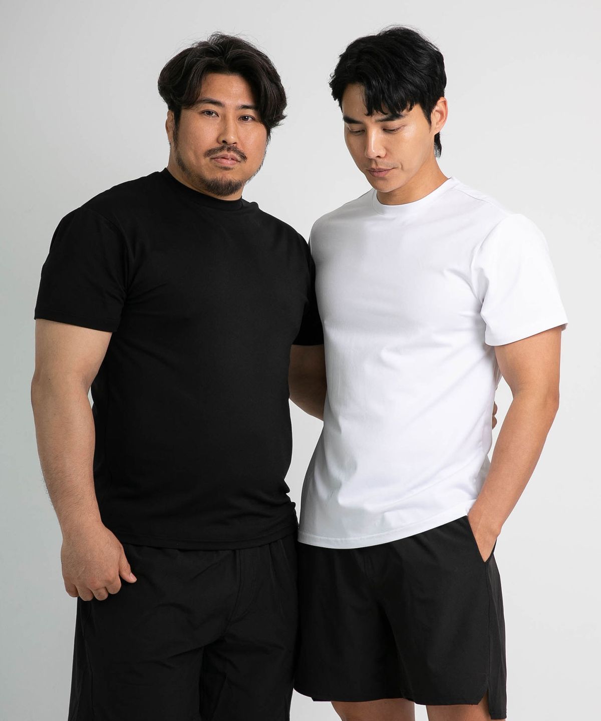 바이모노(BYMONO) [빅사이즈 M-6XL] 모노 피지컬 머슬핏 반팔티