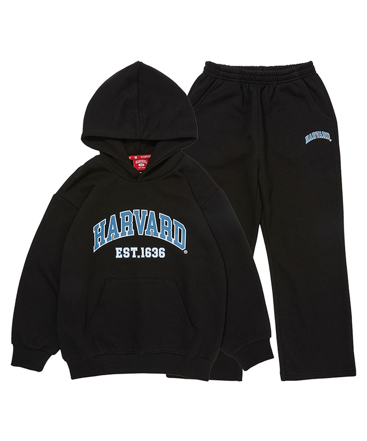 하버드 키즈(HARVARD KIDS) 에센셜 후디 스웻 셋업 B5F009