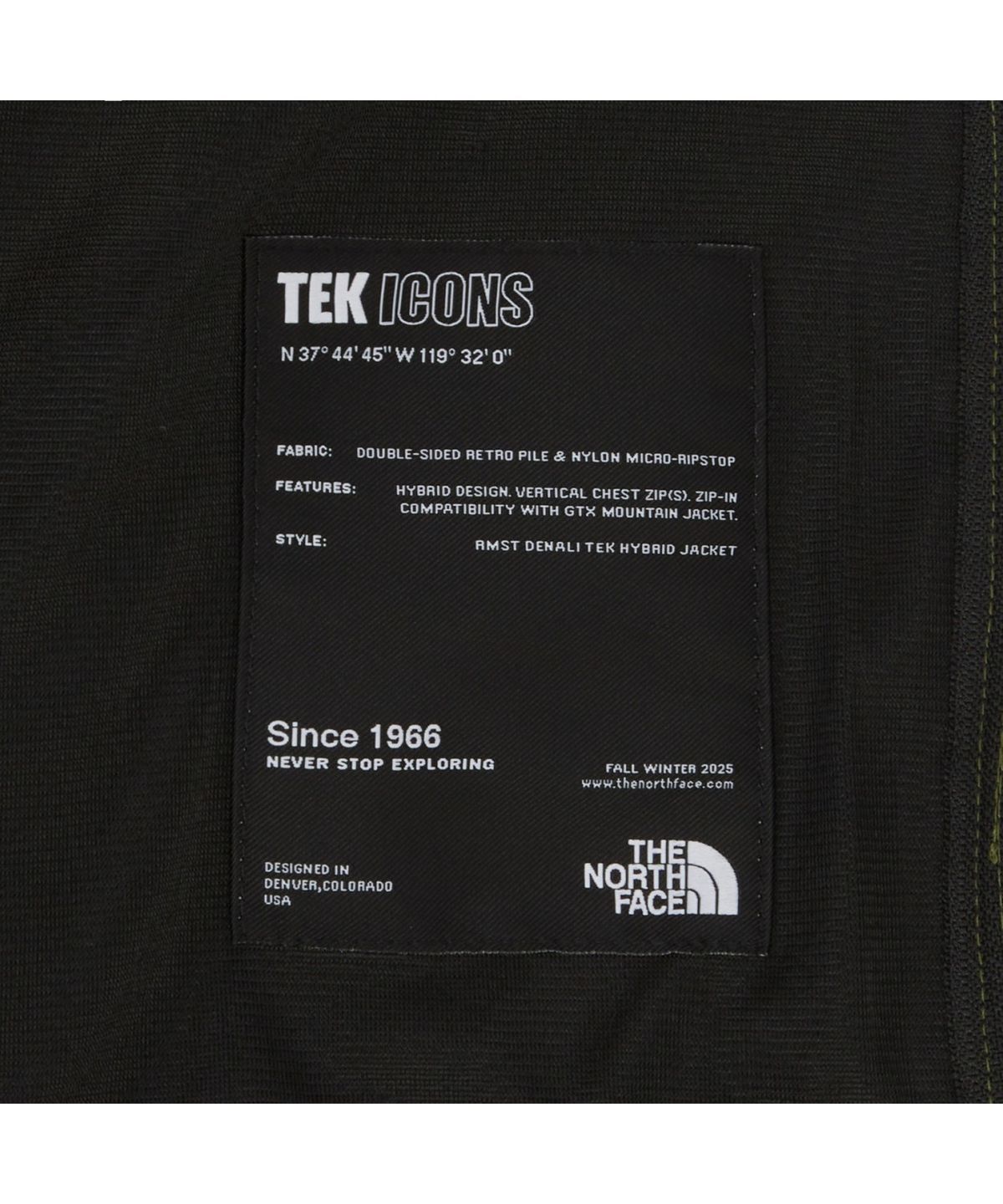 노스페이스(THE NORTH FACE) NJ4FR67B 남성 RMST 데날리 테크 하이브리드 자켓 KHAKI