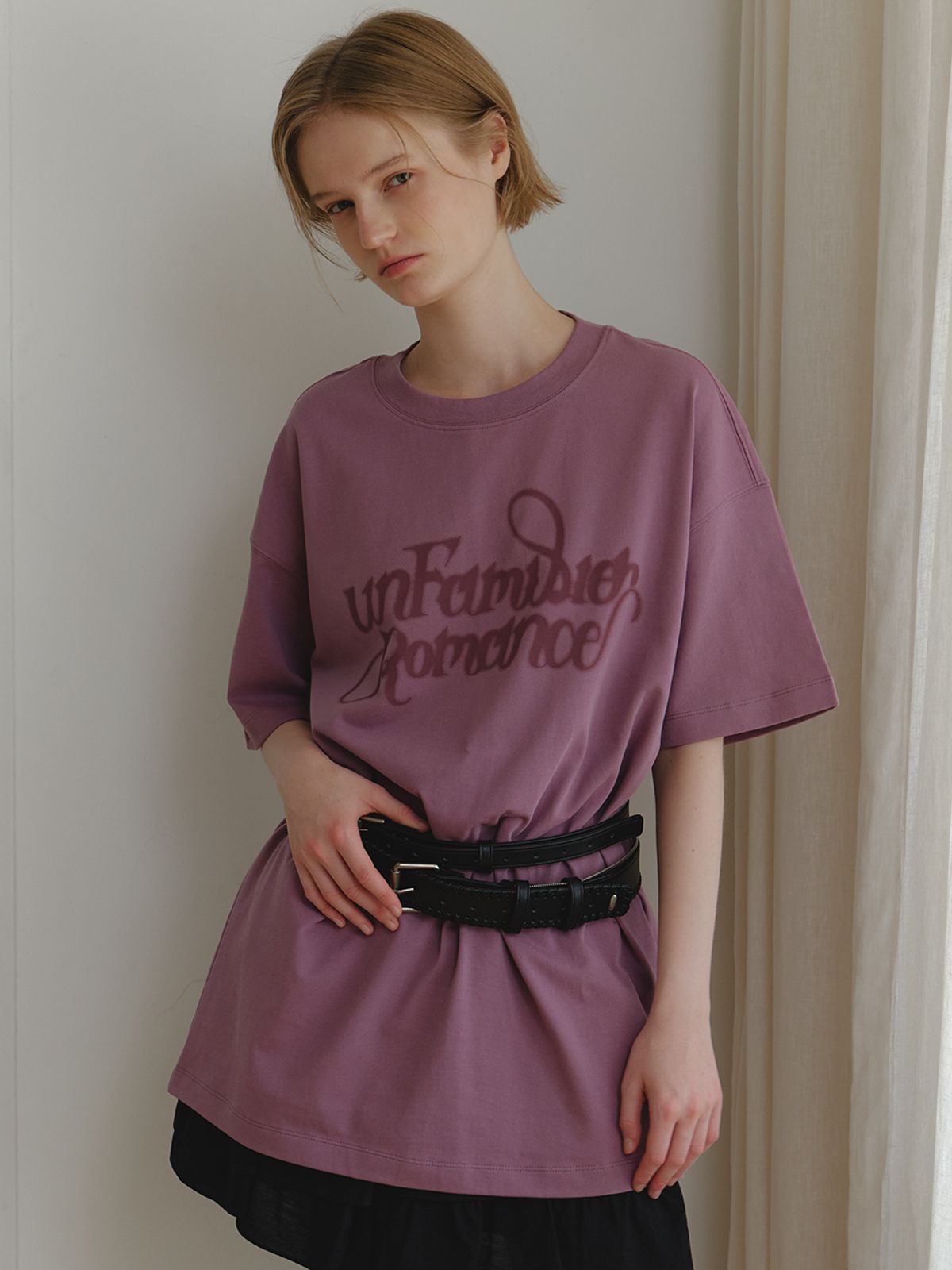 리지(LEEZIE) Romance Pigment T-shirt (2Colors)