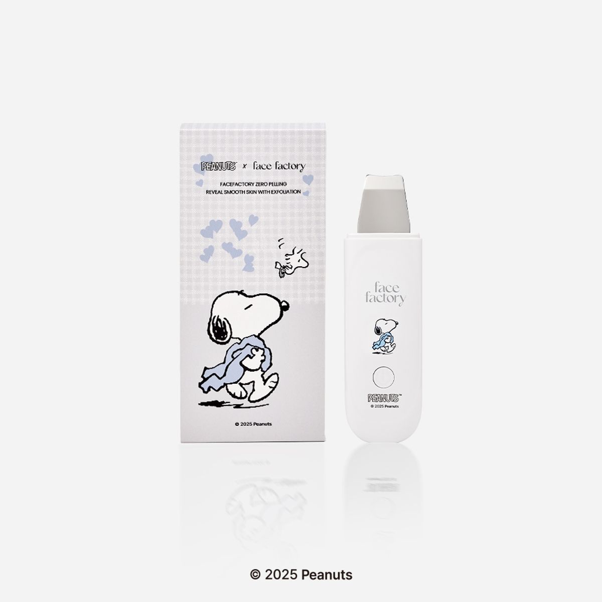 페이스팩토리(FACE FACTORY) [스누피X페팩] 화장들뜸 각질 피지관리 아쿠아 워터 제로필링기(+스티커 증정)