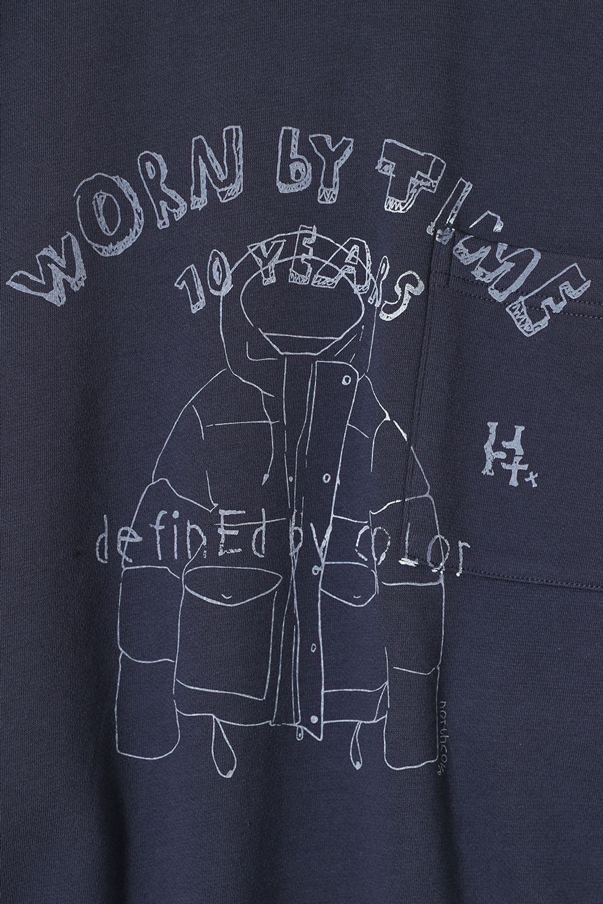 홀리선(HORLISUN) Jameson Graphic Sweatshirt Navy
