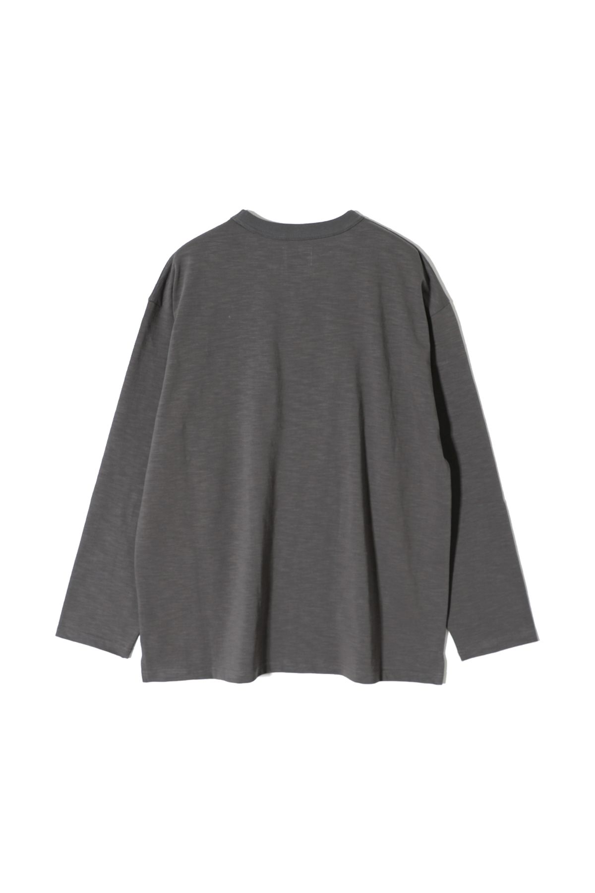 홀리선(HORLISUN) Lawrence Slub Graphic Pocket T-shirt Charcoal