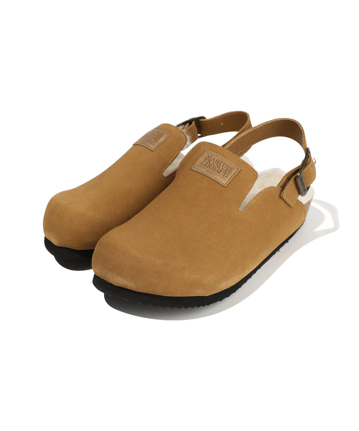 마리떼 프랑소와 저버(MARITHÉ + FRANҪOIS GIRBAUD) SUEDE STRAP CLOGS brown