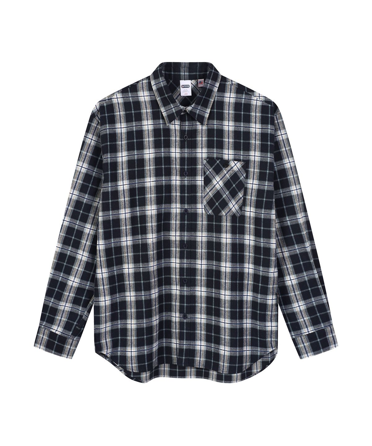 아웃도어 프로덕츠(OUTDOOR PRODUCTS) POINT POCKET CHECK SHIRT (NAVY)