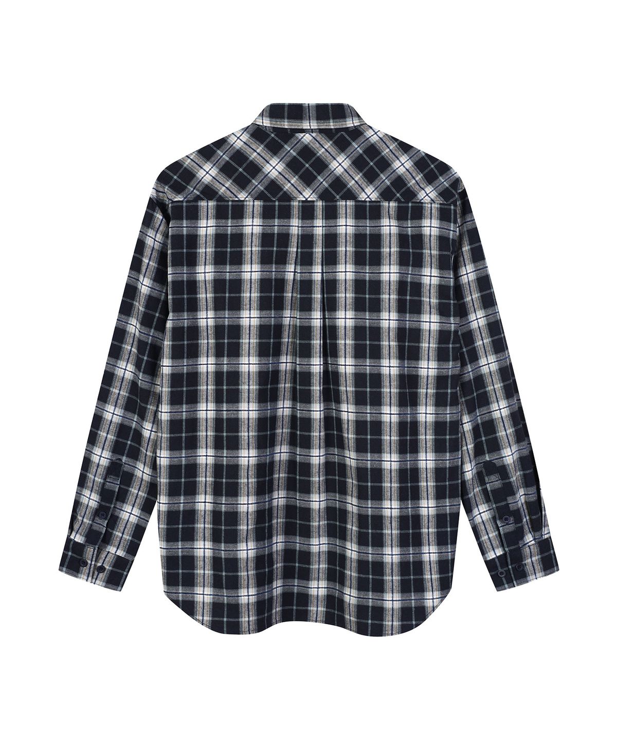아웃도어 프로덕츠(OUTDOOR PRODUCTS) POINT POCKET CHECK SHIRT (NAVY)