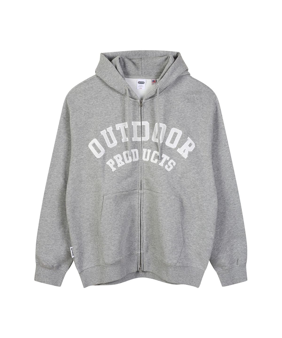 아웃도어 프로덕츠(OUTDOOR PRODUCTS) LOGO ZIP-UP HOODIE (MELANGE)