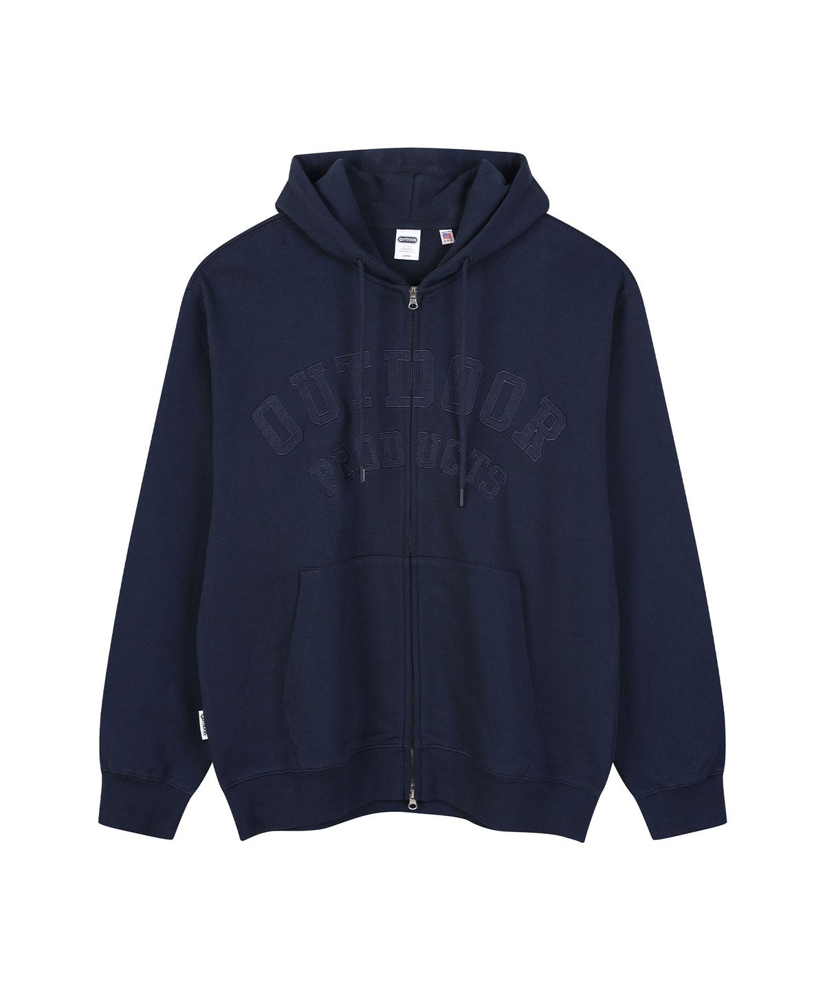아웃도어 프로덕츠(OUTDOOR PRODUCTS) LOGO ZIP-UP HOODIE (NAVY)