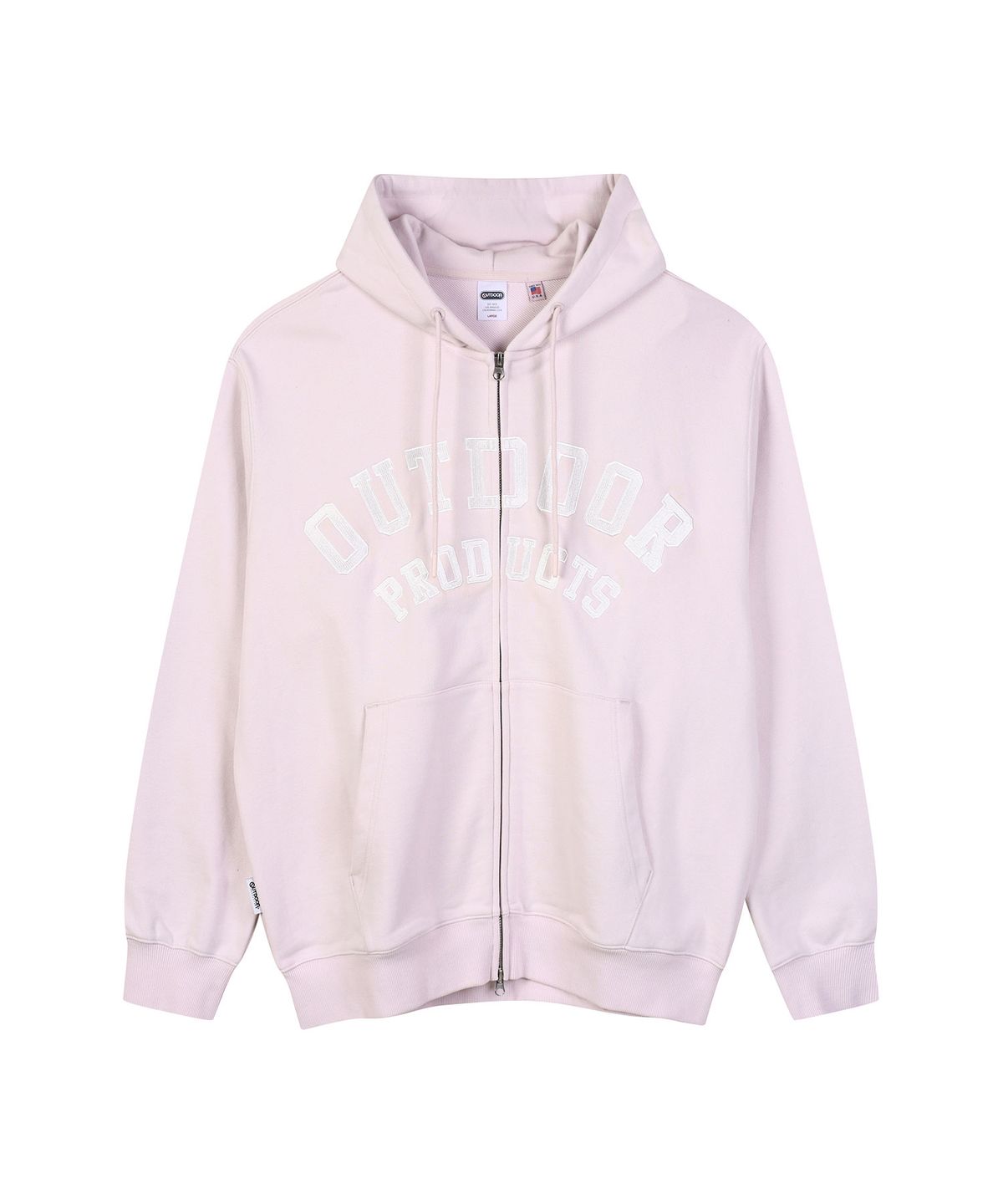 아웃도어 프로덕츠(OUTDOOR PRODUCTS) LOGO ZIP-UP HOODIE (PINK)