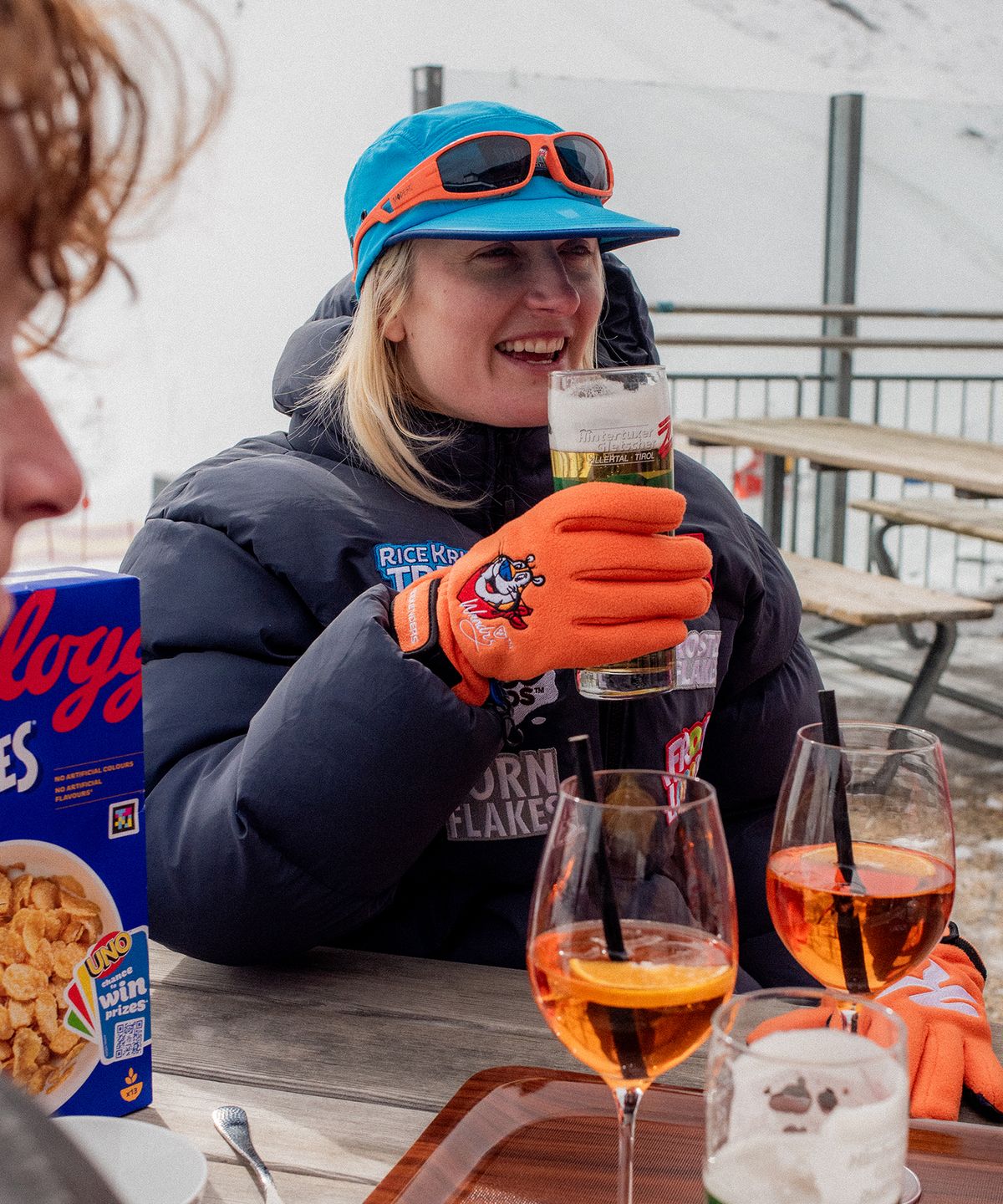 위캔더스(WKNDRS) KELLOGGS SNOW GLOVES (ORANGE)