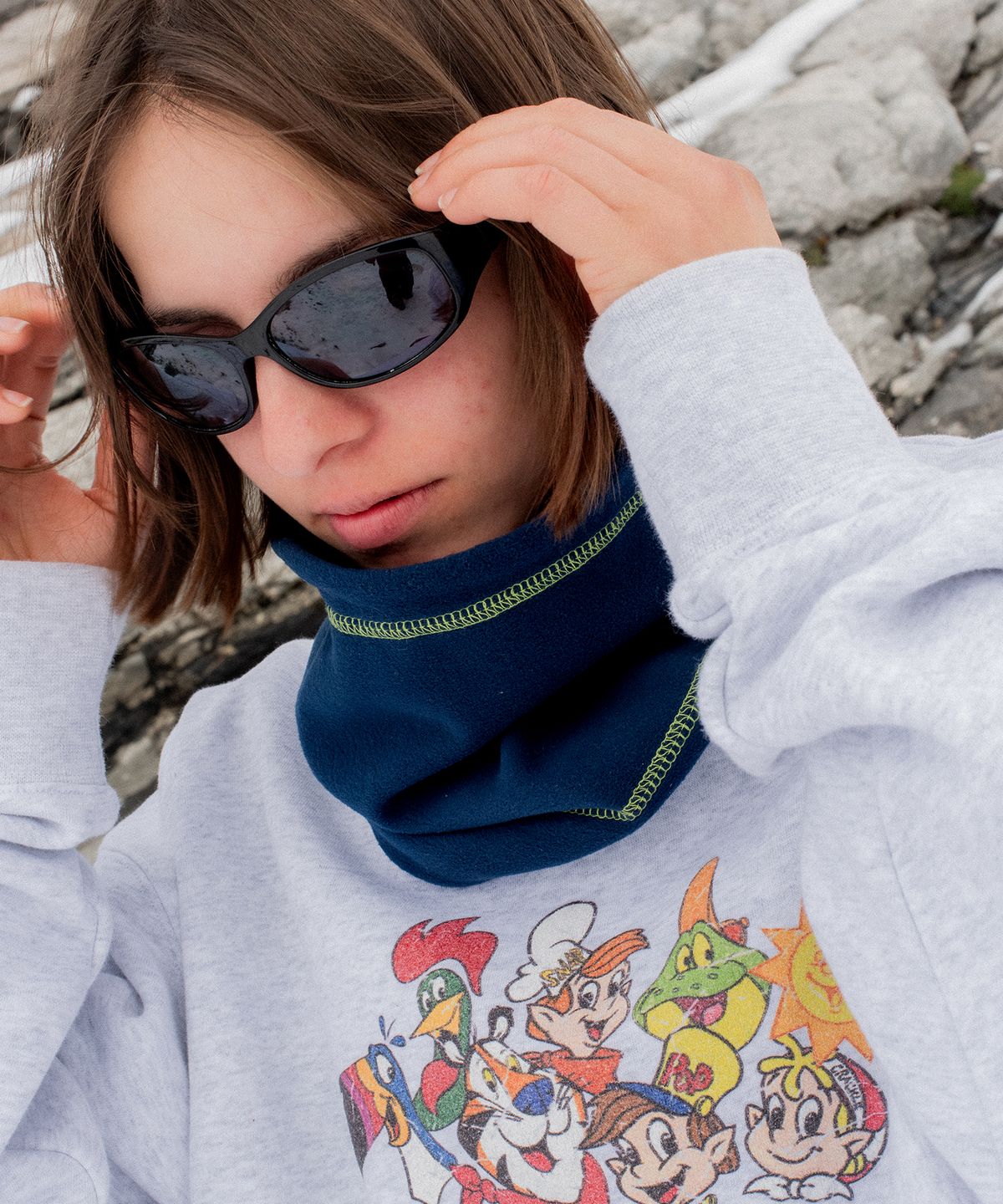 위캔더스(WKNDRS) KELLOGGS 2-WAY NECK WARMER (NAVY)