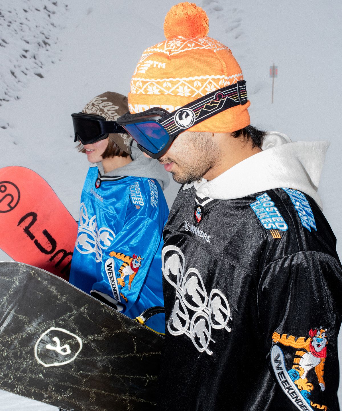 위캔더스(WKNDRS) KELLOGGS SNOW BEANIE (ORANGE)