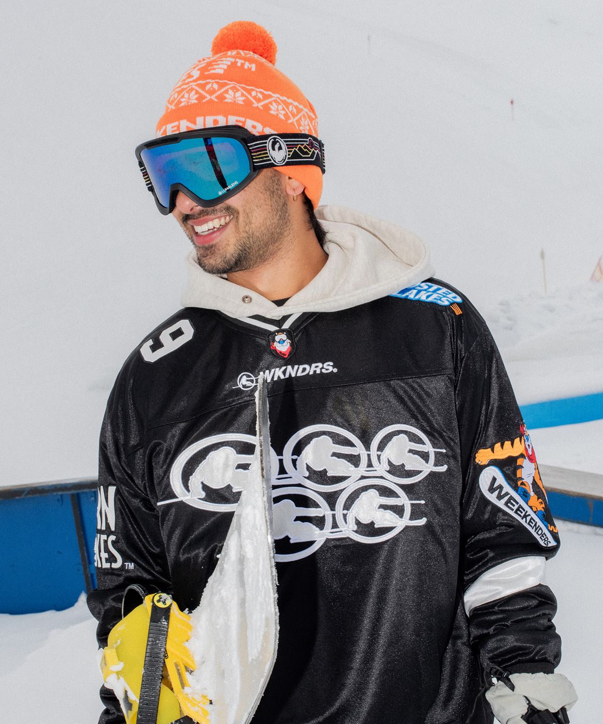 위캔더스(WKNDRS) KELLOGGS SNOW BEANIE (ORANGE)