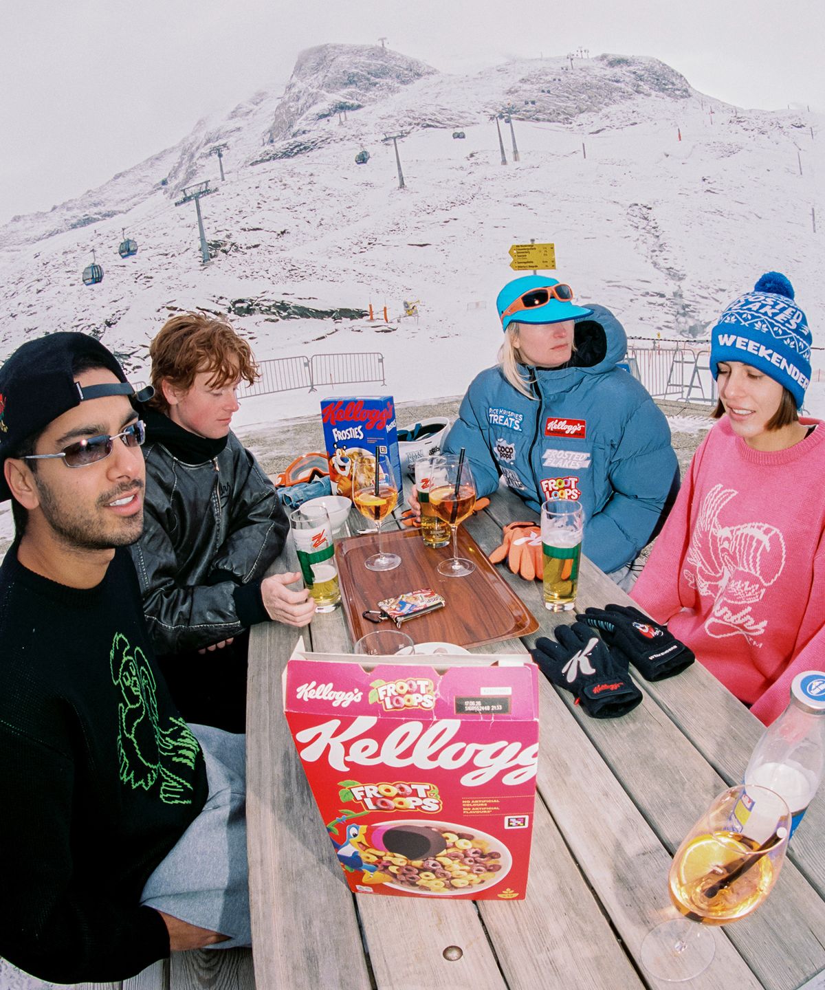 위캔더스(WKNDRS) KELLOGGS SNOW BEANIE (BLUE)