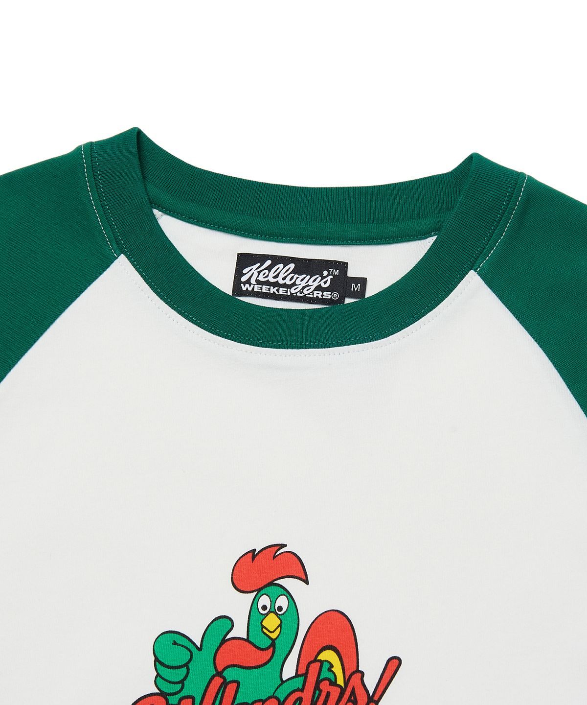 위캔더스(WKNDRS) KELLOGGS RAGLAN LS TEE (GREEN)