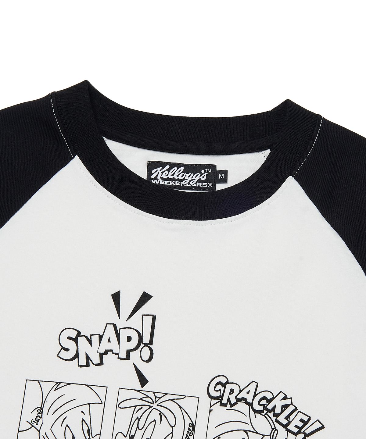 위캔더스(WKNDRS) KELLOGGS RAGLAN LS TEE (BLACK)