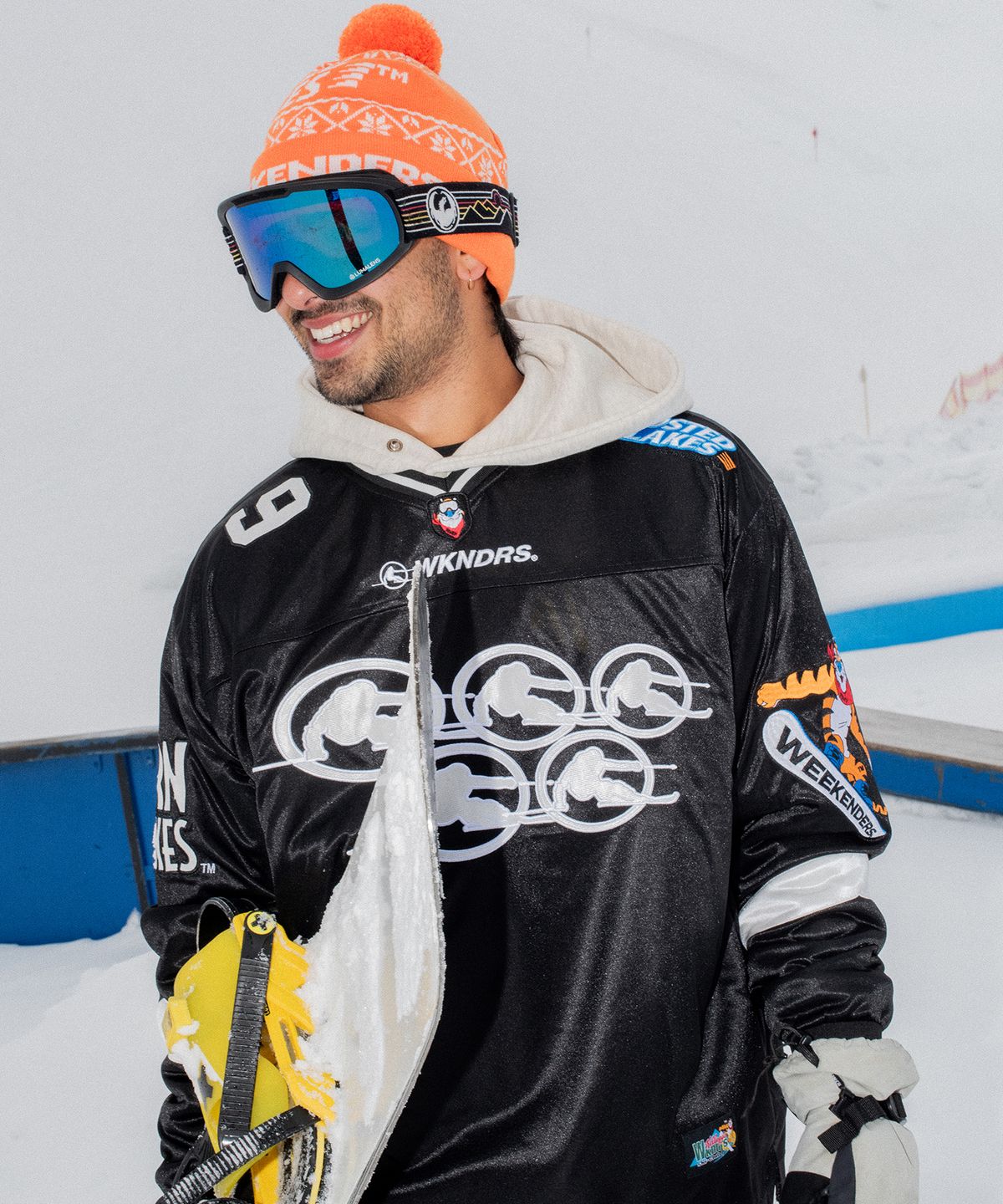 위캔더스(WKNDRS) KELLOGGS SKI TEAM JERSEY (BLACK)