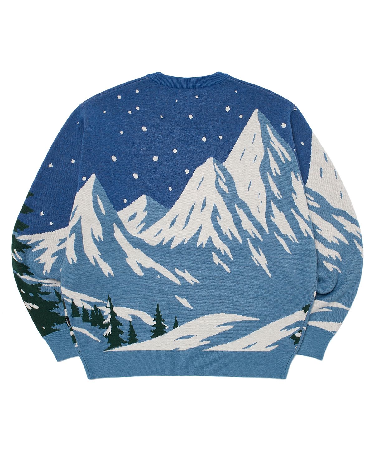위캔더스(WKNDRS) KELLOGGS MOUNTAIN KNIT SWEATER (BLUE)