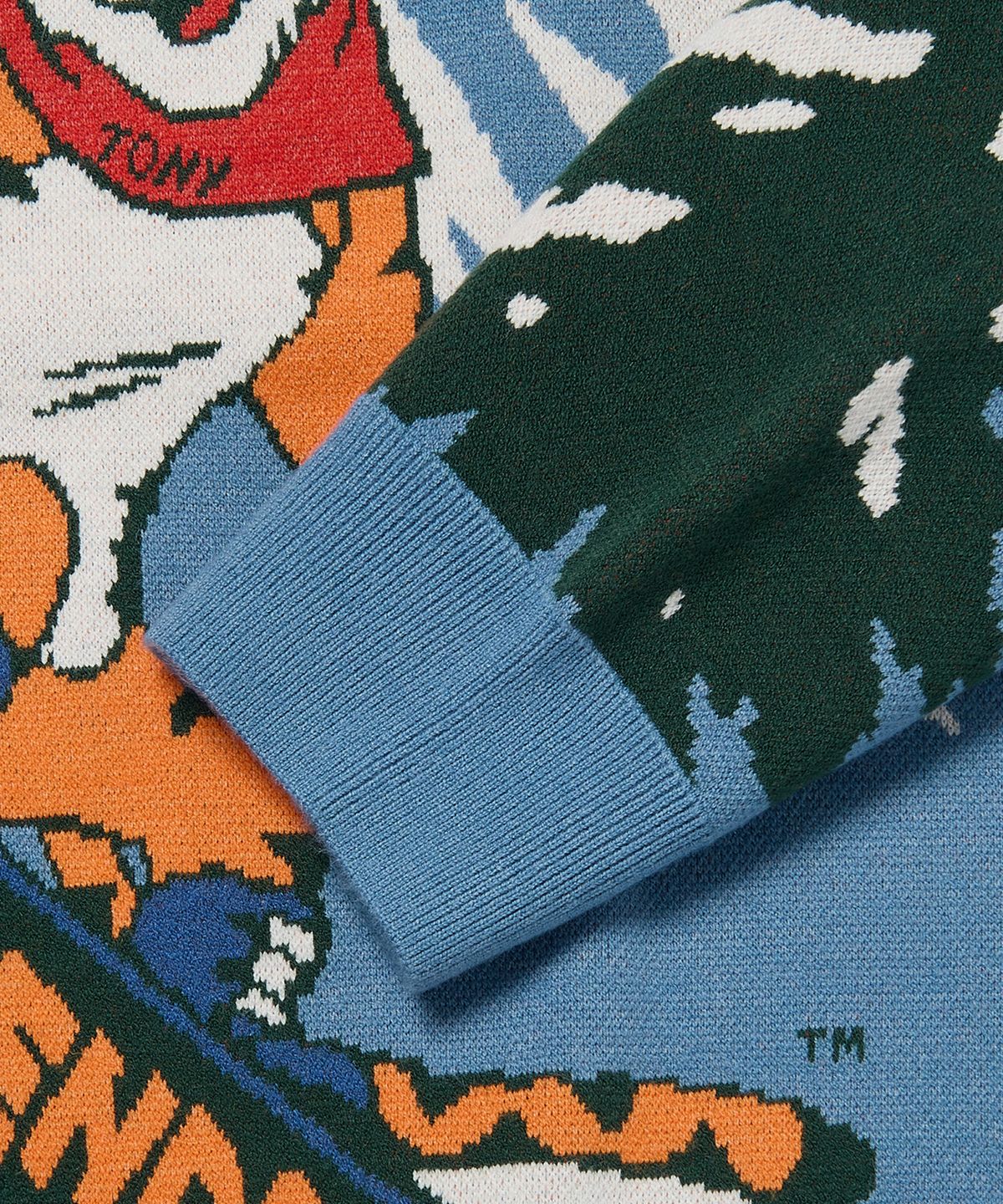 위캔더스(WKNDRS) KELLOGGS MOUNTAIN KNIT SWEATER (BLUE)