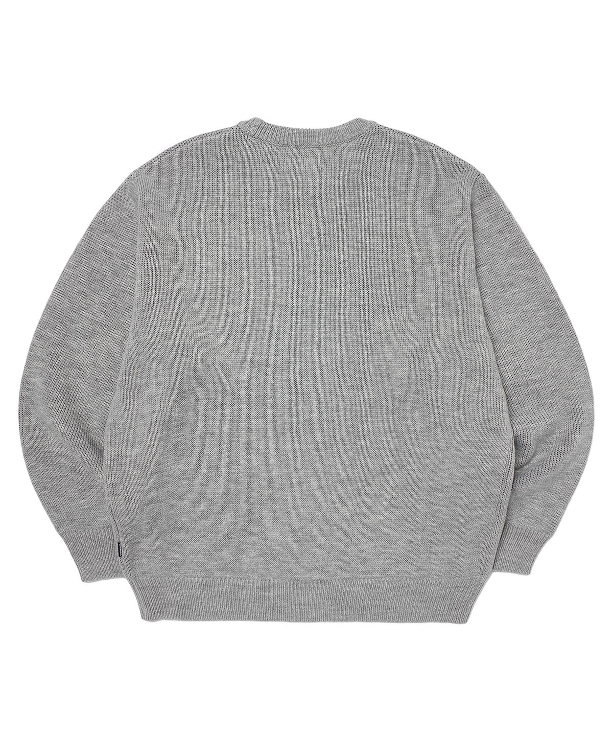 위캔더스(WKNDRS) KELLOGGS KNIT SWEATER (L.GREY)