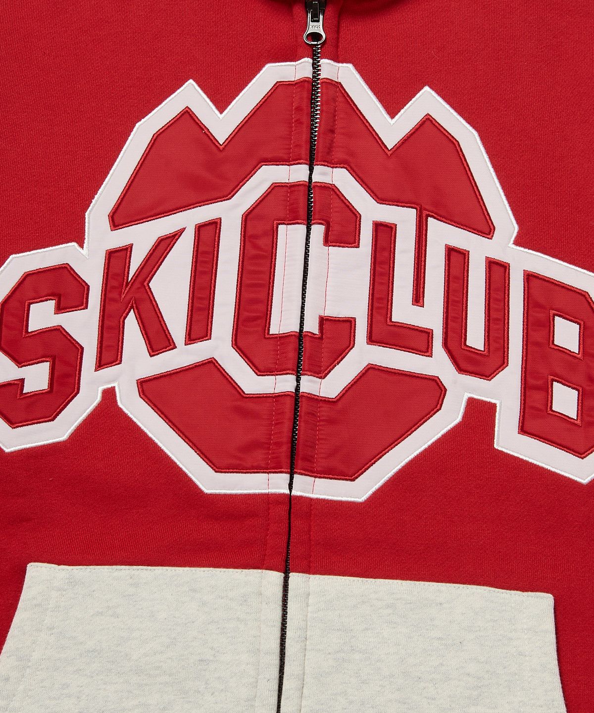 위캔더스(WKNDRS) KELLOGGS SKI CLUB ZIPUP HOODIE (RED)
