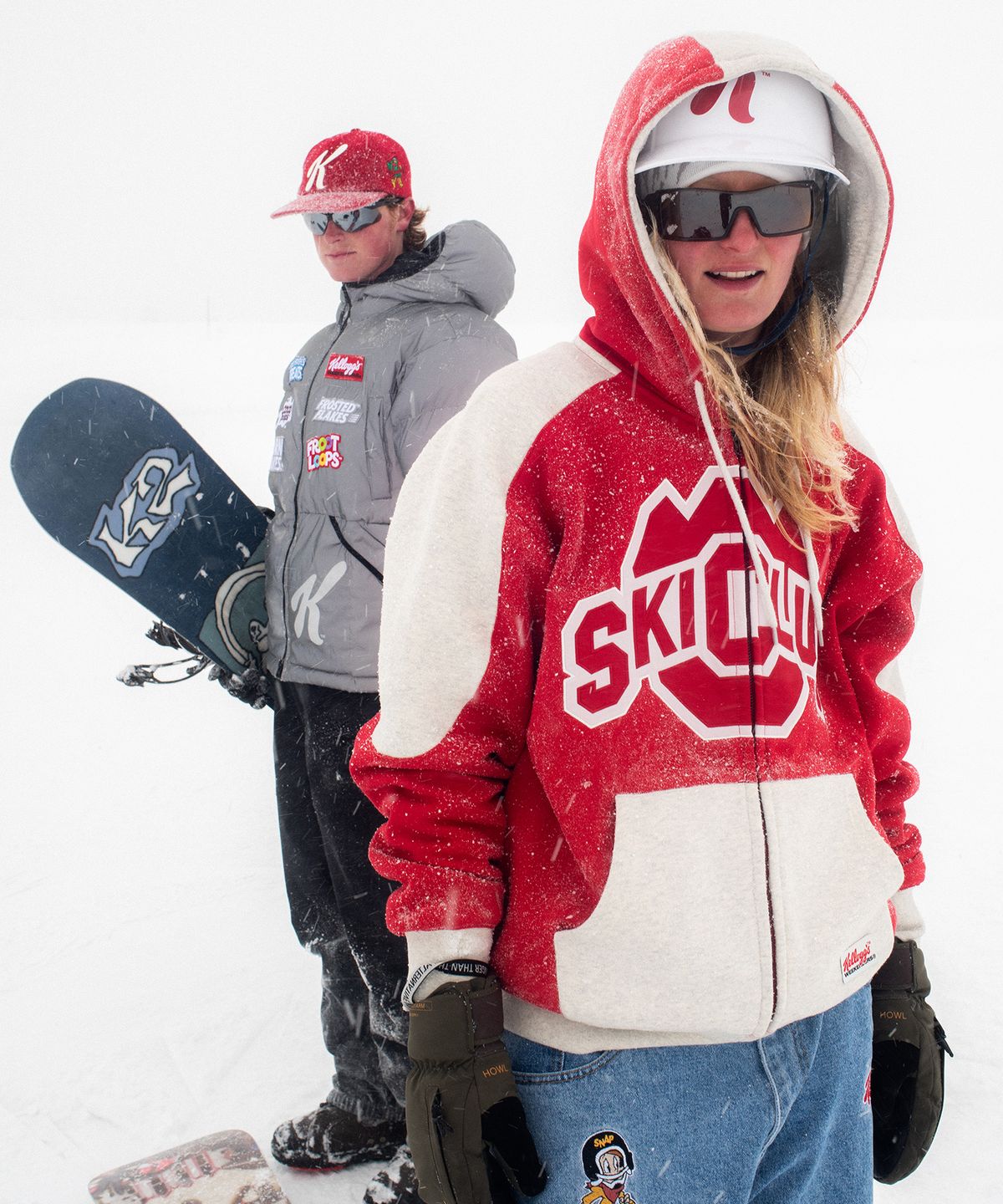 위캔더스(WKNDRS) KELLOGGS SKI CLUB ZIPUP HOODIE (RED)