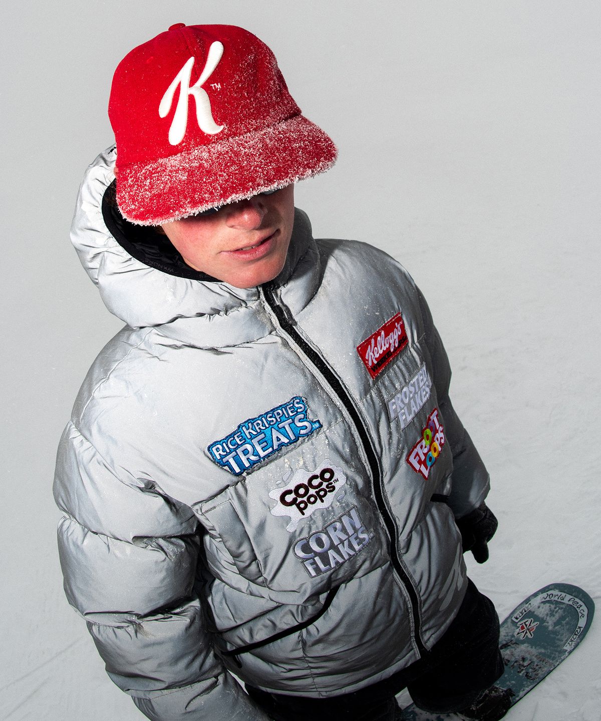 위캔더스(WKNDRS) KELLOGGS SPONSOR PUFFER JK (L.GREY)
