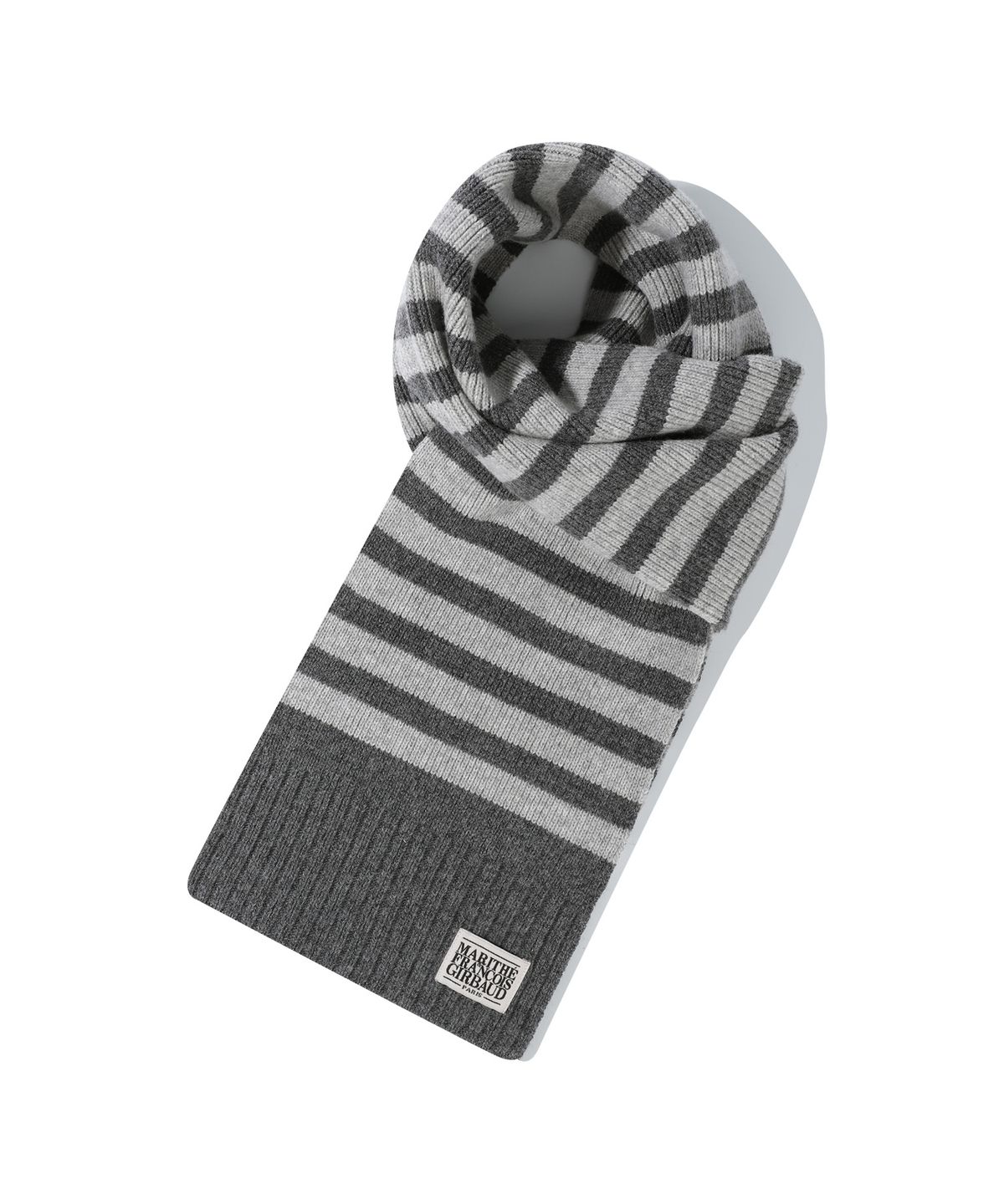 마리떼 프랑소와 저버(MARITHÉ + FRANҪOIS GIRBAUD) CLASSIC LOGO MUFFLER melange gray