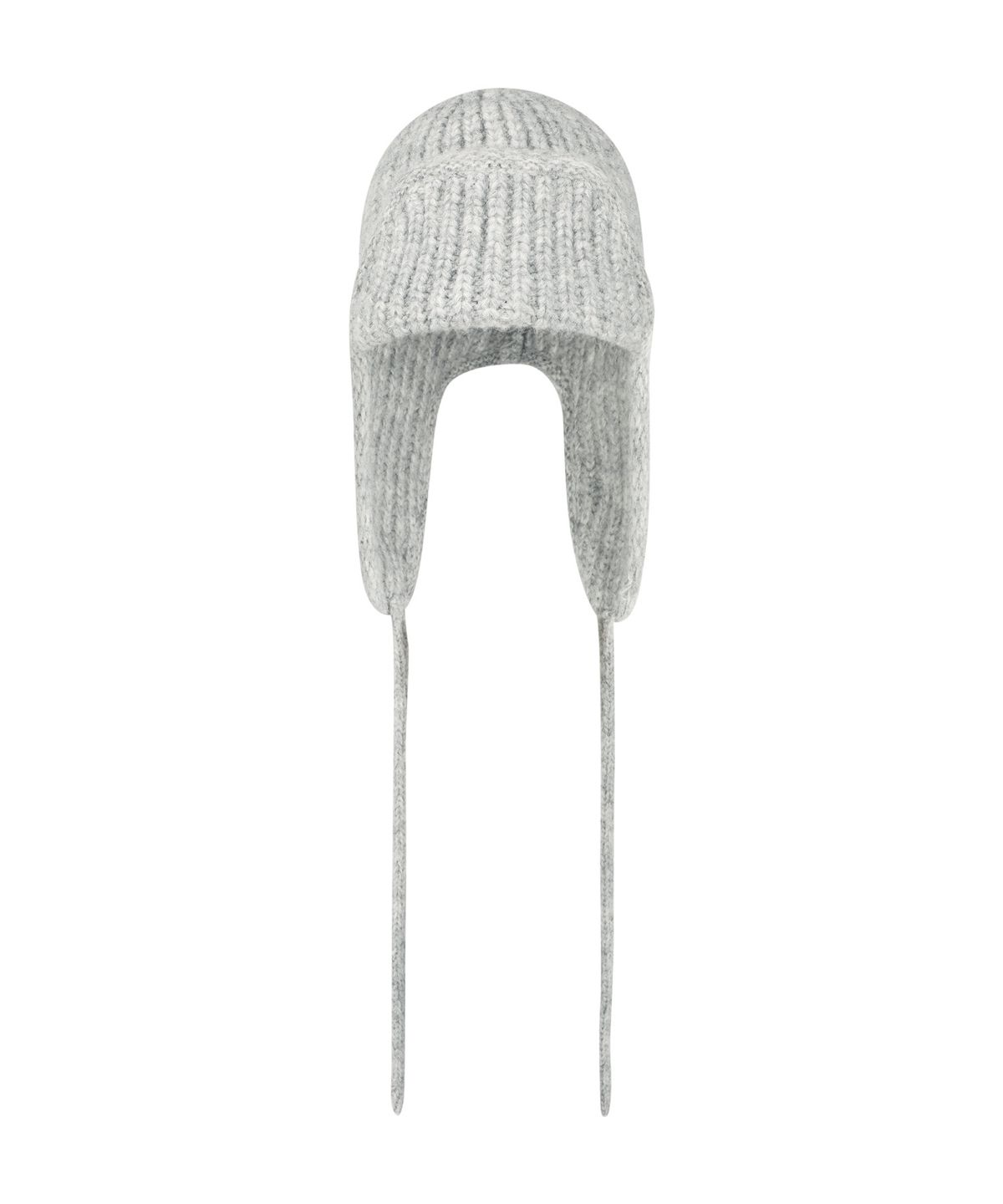 마리떼 프랑소와 저버(MARITHÉ + FRANҪOIS GIRBAUD) CLASSIC LOGO EARFLAP BEANIE gray
