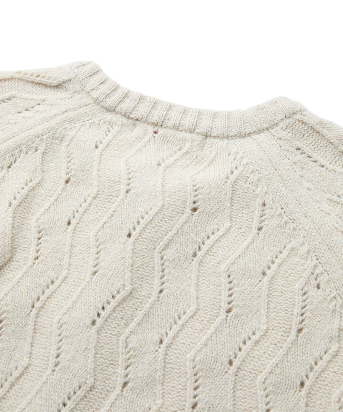 엠엠아이씨(MMIC) WAVY ZIP CARDIGAN (IVORY)