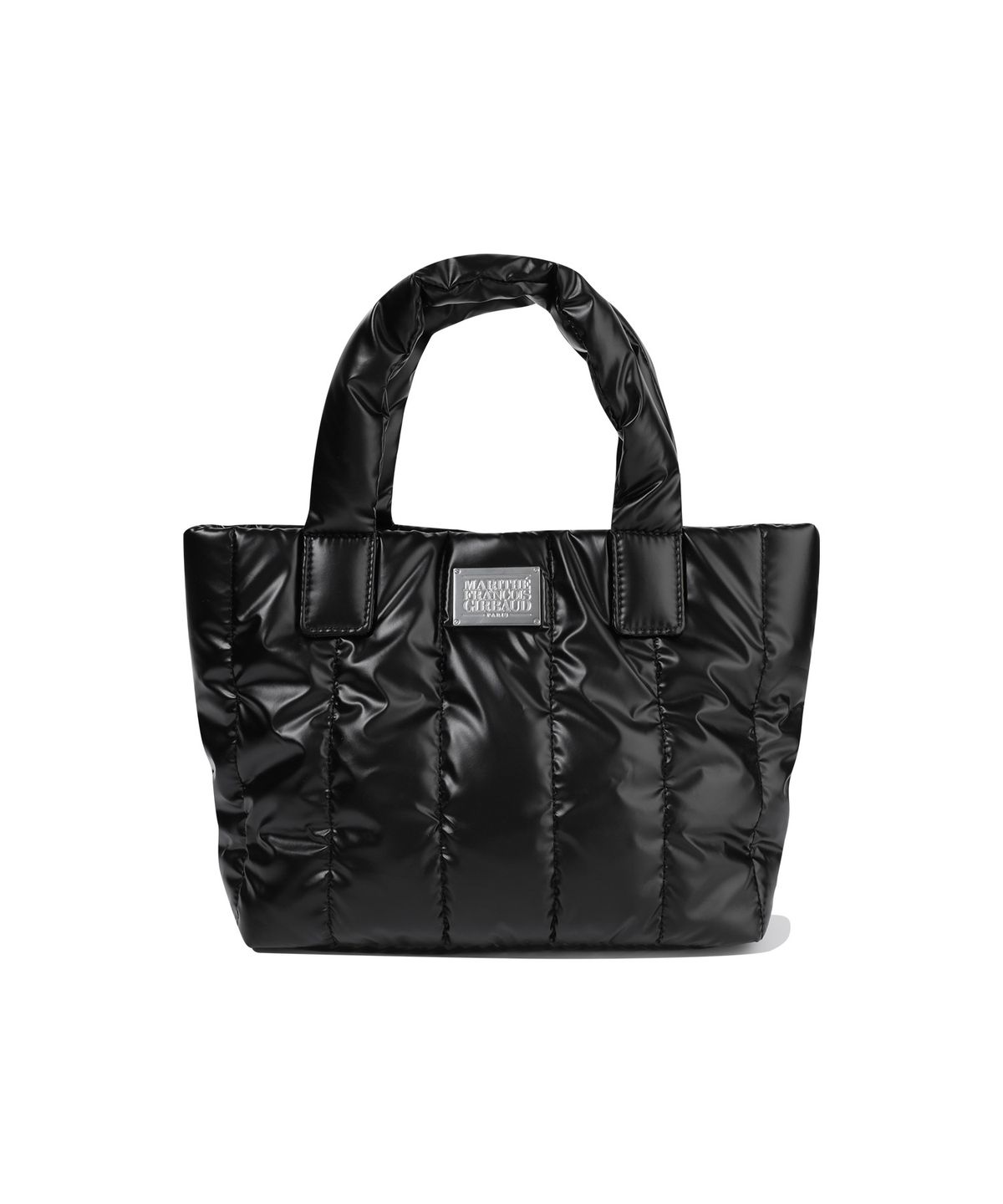 마리떼 프랑소와 저버(MARITHÉ + FRANҪOIS GIRBAUD) CLASSIC LOGO MATT METALLIC PADDING BAG black
