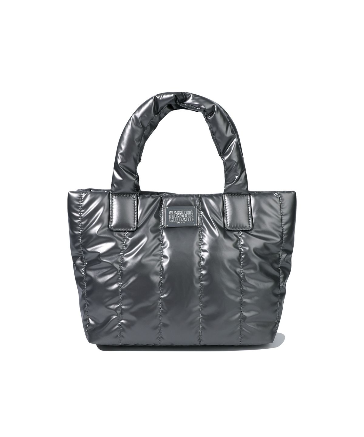 마리떼 프랑소와 저버(MARITHÉ + FRANҪOIS GIRBAUD) CLASSIC LOGO MATT METALLIC PADDING BAG gray