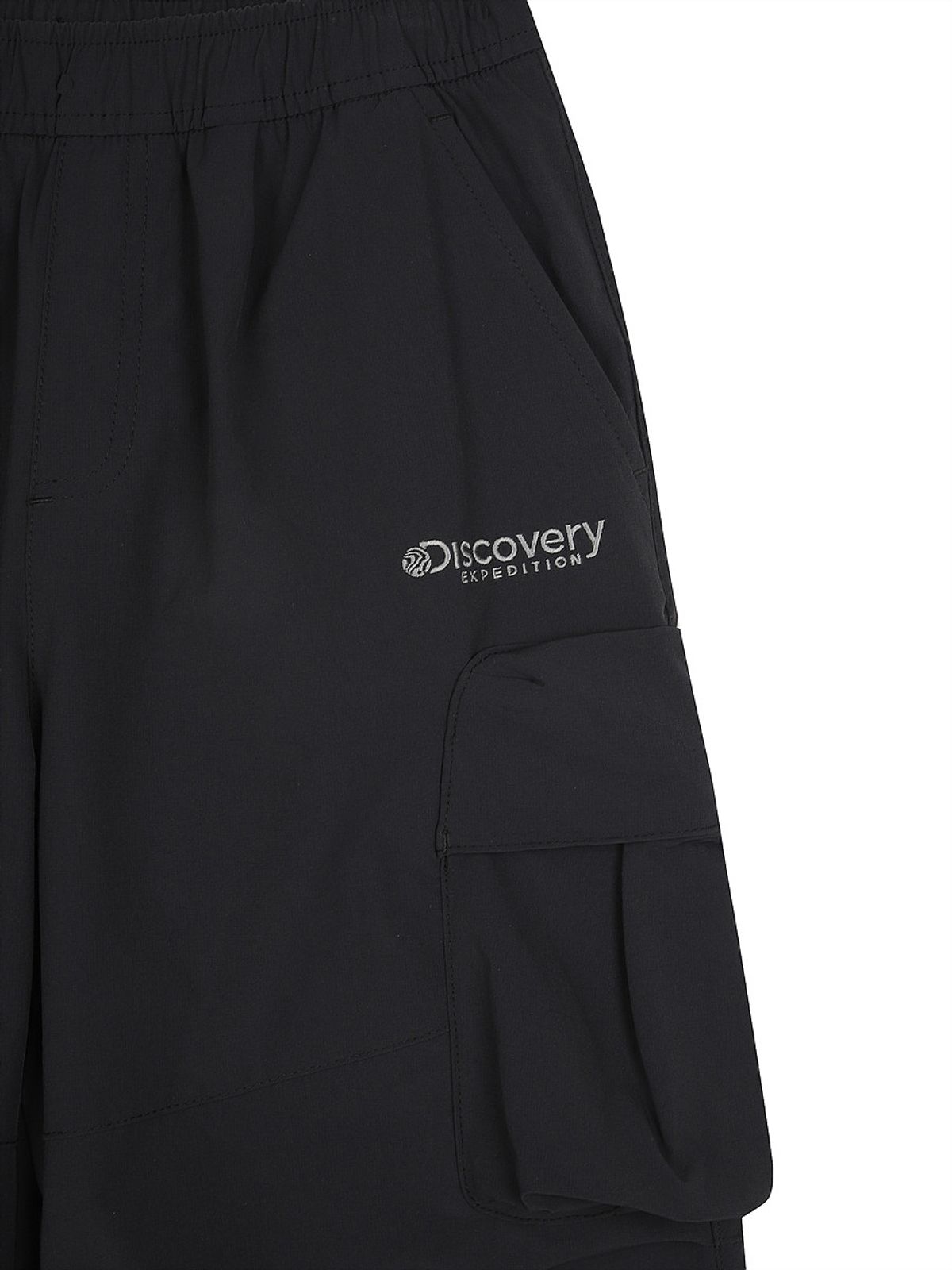 디스커버리 키즈(DISCOVERY KIDS) 키즈 우븐 빅포켓 파라슈트 팬츠 (BLACK)