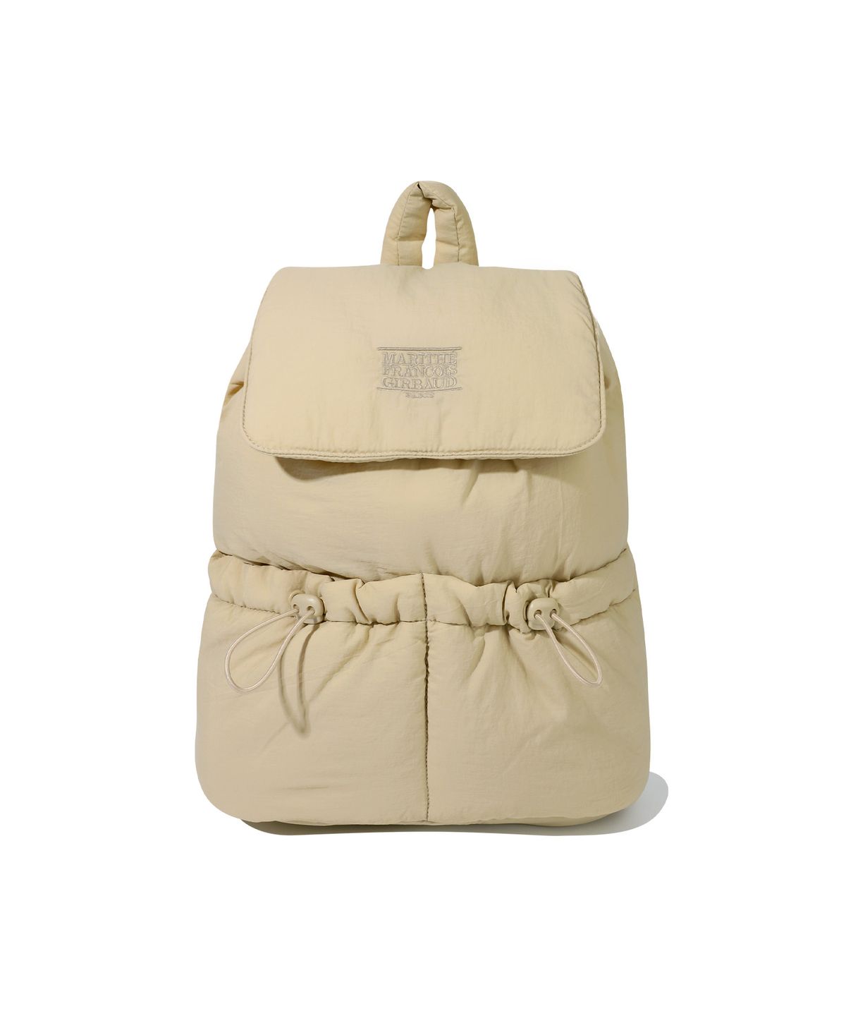 마리떼 프랑소와 저버(MARITHÉ + FRANҪOIS GIRBAUD) CLASSIC LOGO PADDING BACKPACK beige