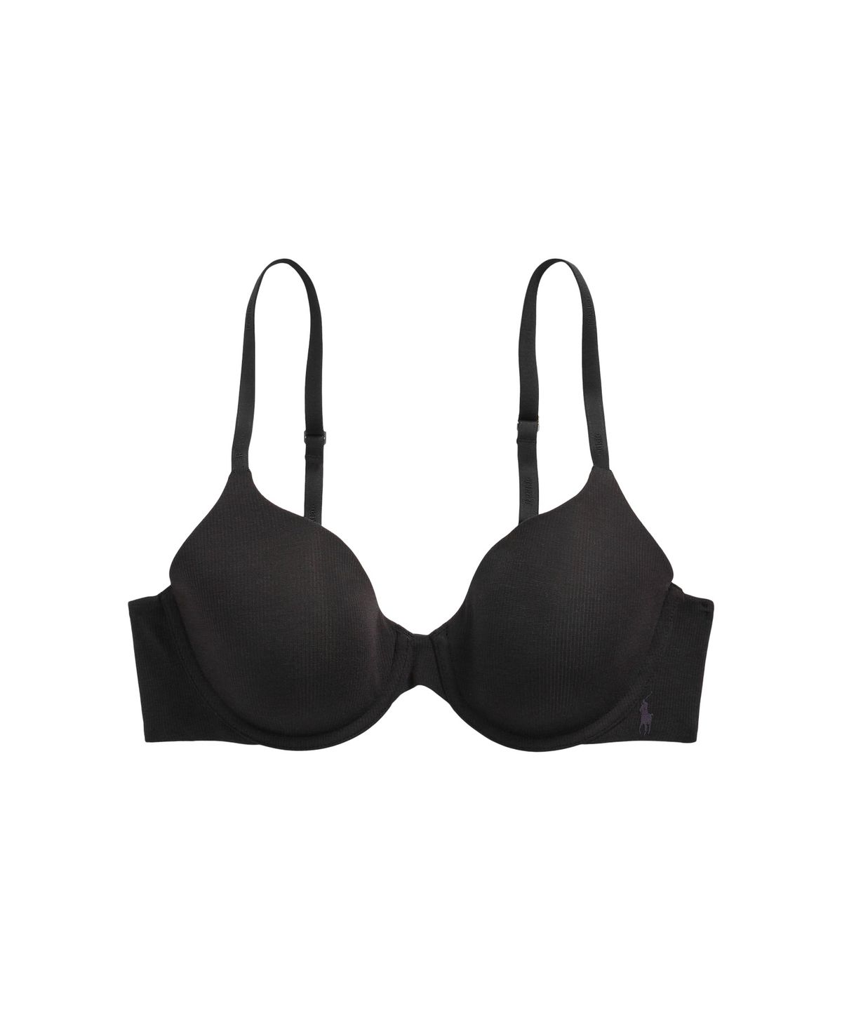 폴로 랄프로렌 이너웨어(POLO RALPH LAUREN INNERWEAR) 풀컵 티셔츠 브라 1종 블랙 4P0531