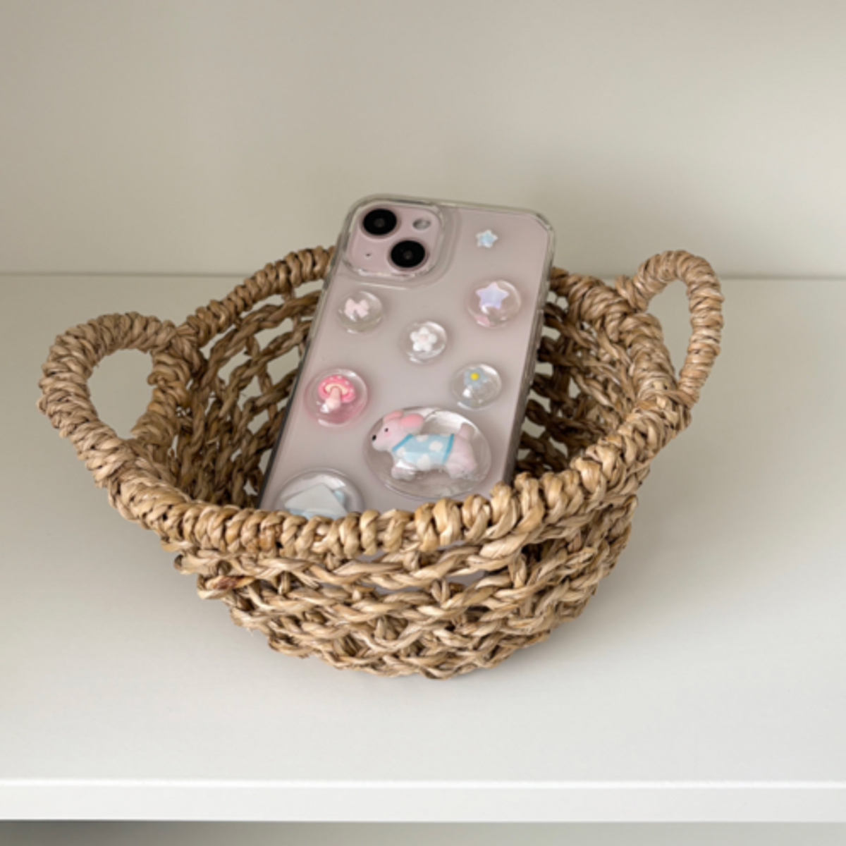 크림비(CREAMBEE) pink dog case [레진케이스] 아이폰17 프로