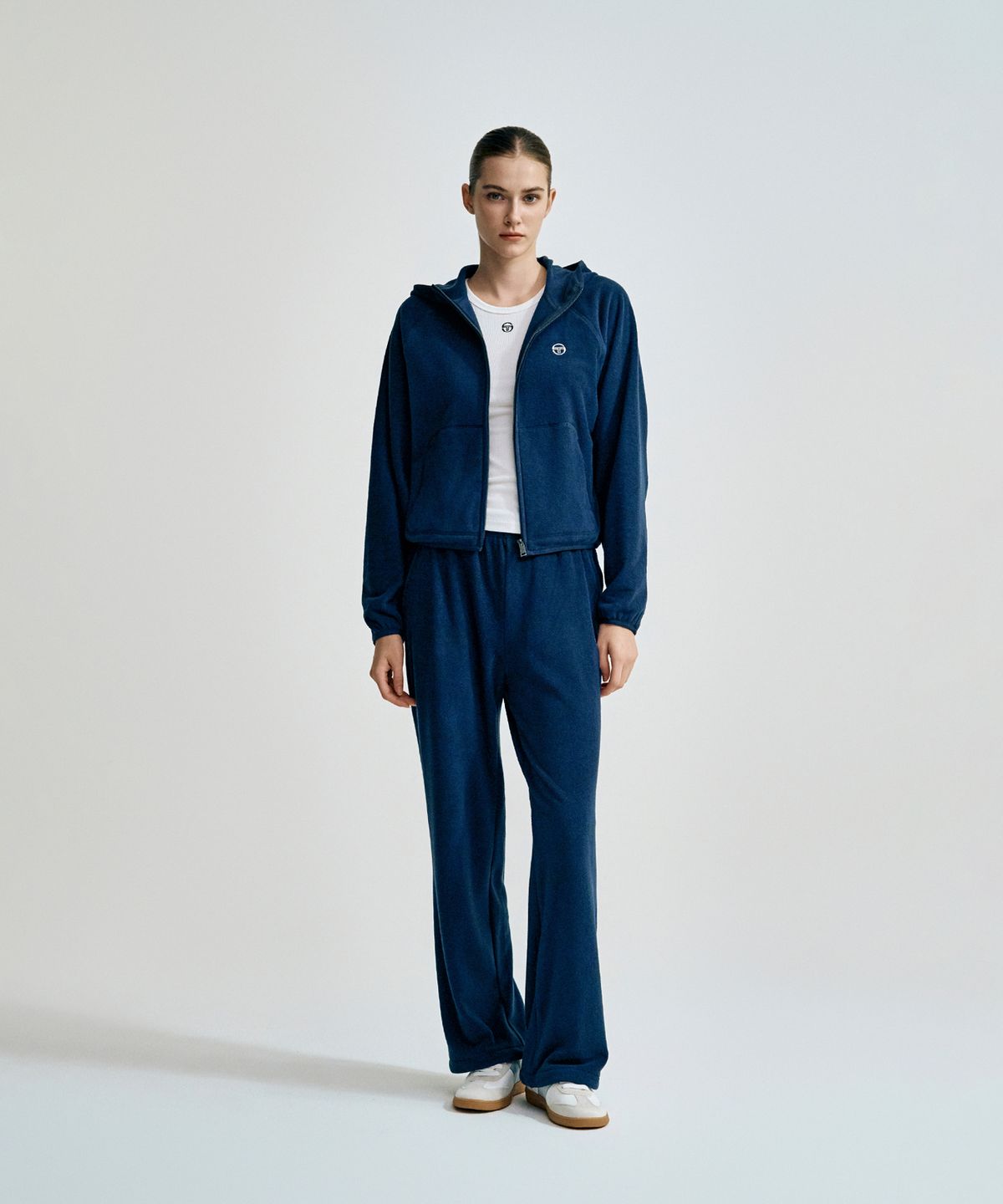 세르지오 타키니(SERGIO TACCHINI) W 쿠쉬웜 플리스 루즈 조거 팬츠 (Navy)