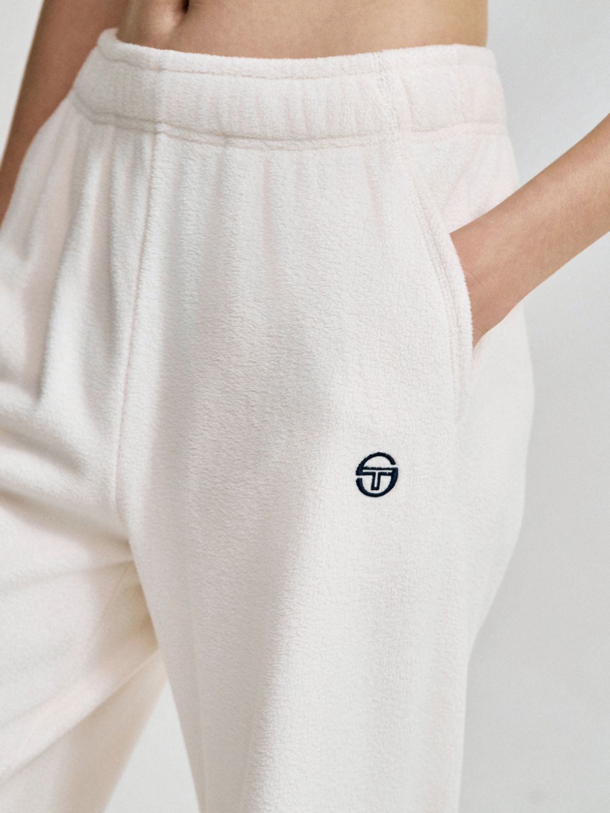 세르지오 타키니(SERGIO TACCHINI) W 쿠쉬웜 플리스 루즈 조거 팬츠 (Ivory)