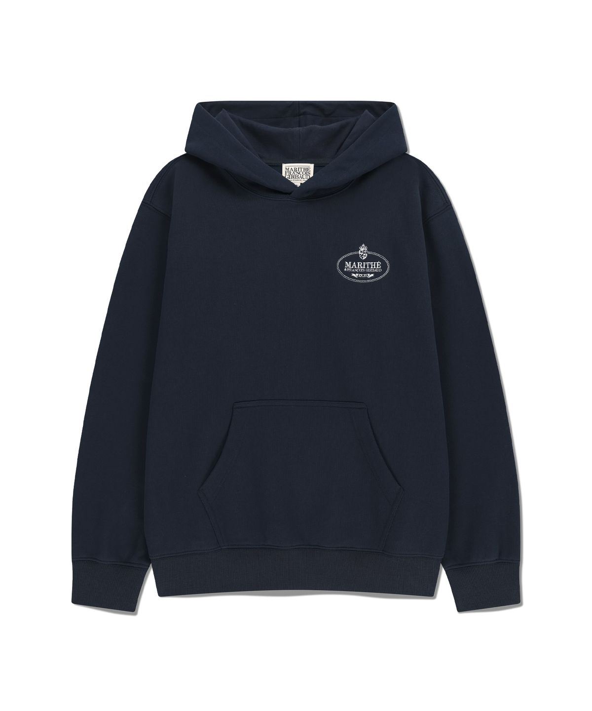 마리떼 프랑소와 저버(MARITHÉ + FRANҪOIS GIRBAUD) CROWN CREST SYMBOL HOODIE (BRUSHED) navy