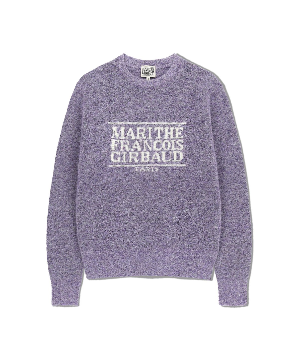 마리떼 프랑소와 저버(MARITHÉ + FRANҪOIS GIRBAUD) BOUCLE CLASSIC LOGO KNIT PULLOVER light purple