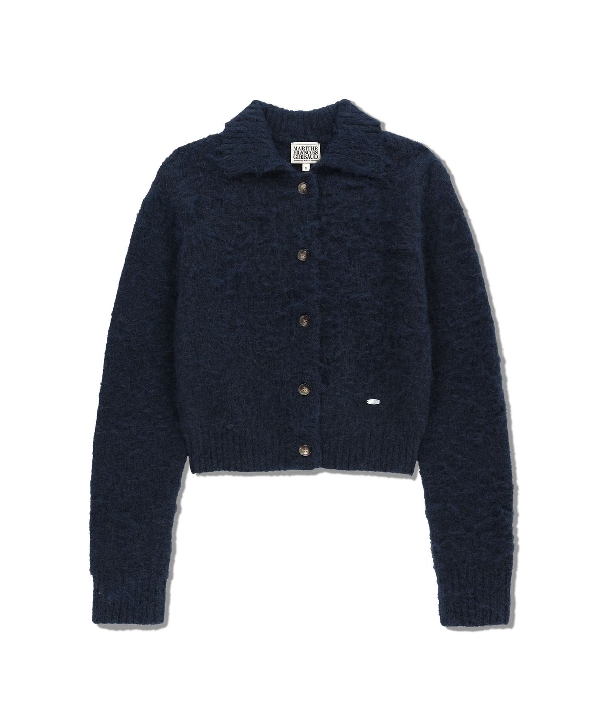 마리떼 프랑소와 저버(MARITHÉ + FRANҪOIS GIRBAUD) W HAIRY COLLAR CARDIGAN navy