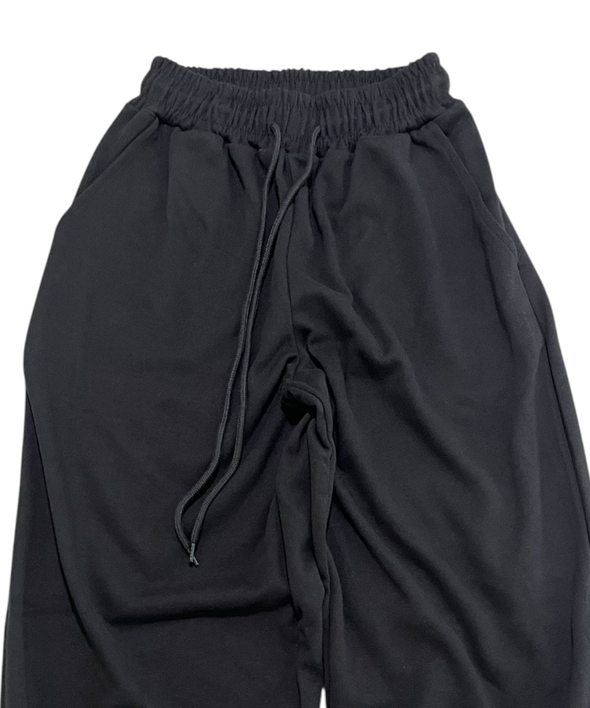 스케이터락(SK8ER ROCK) Easy Sweat Wide Pants ((Black))