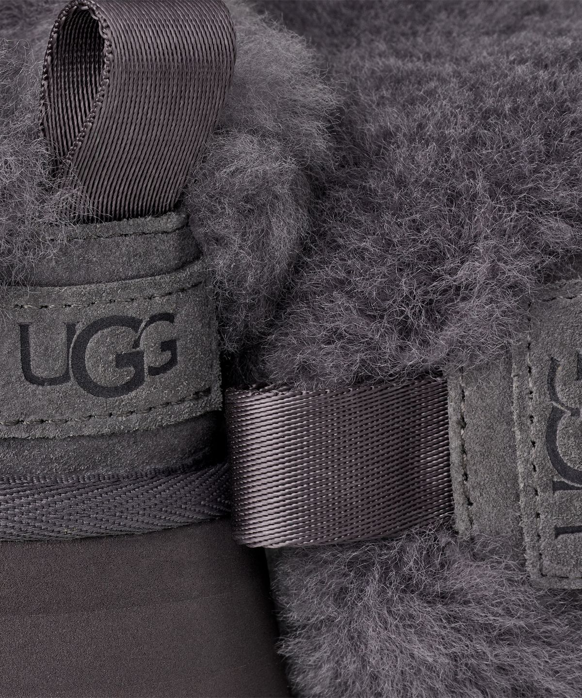 어그(UGG) [WOMEN] 양모 칼라 앵클 슬리퍼 (타젤) - 옵시디언 / 1171393-OBS