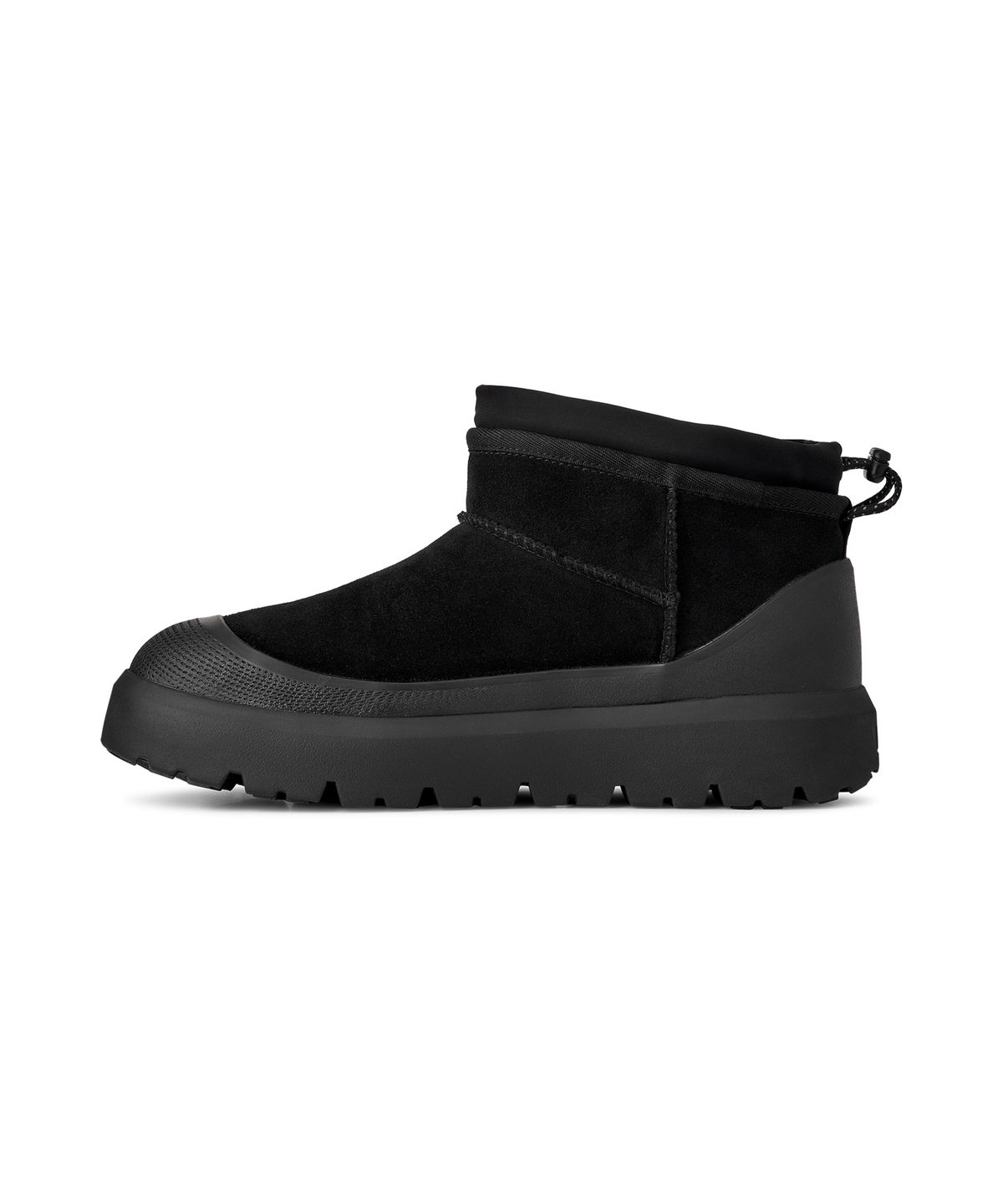 어그(UGG) [MEN] 클래식 스웨이드 방수 부츠 (클래식 울트라 미니 웨더 하이브리드) - 블랙:블랙 / 1174196-BBLC