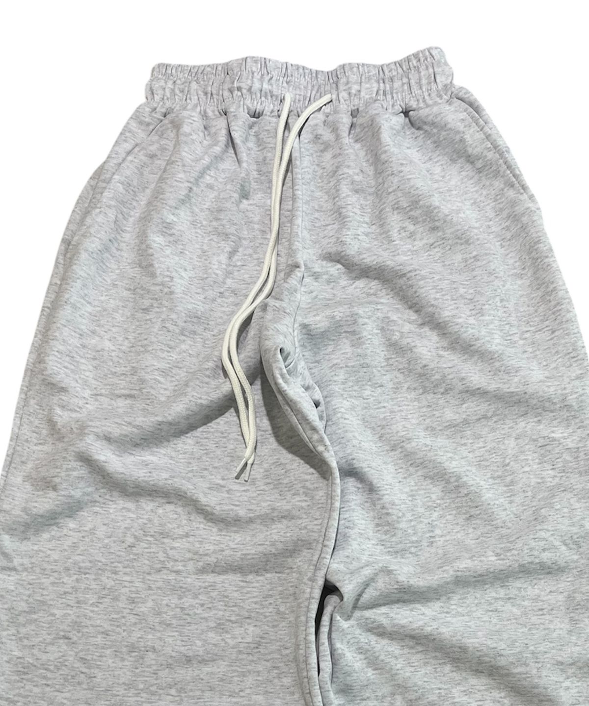 스케이터락(SK8ER ROCK) Easy Sweat Wide Pants ((white melange))