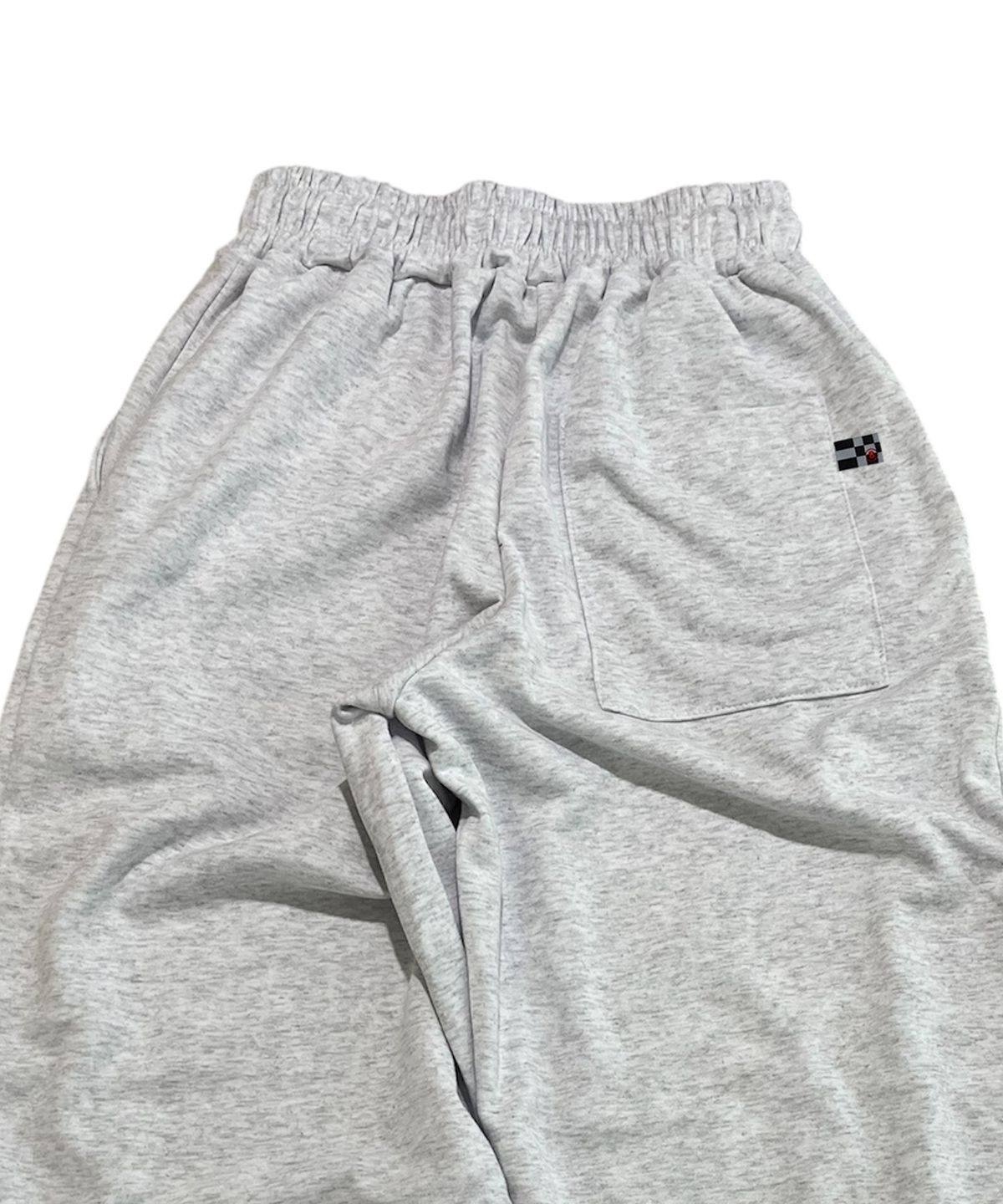 스케이터락(SK8ER ROCK) Easy Sweat Wide Pants ((white melange))