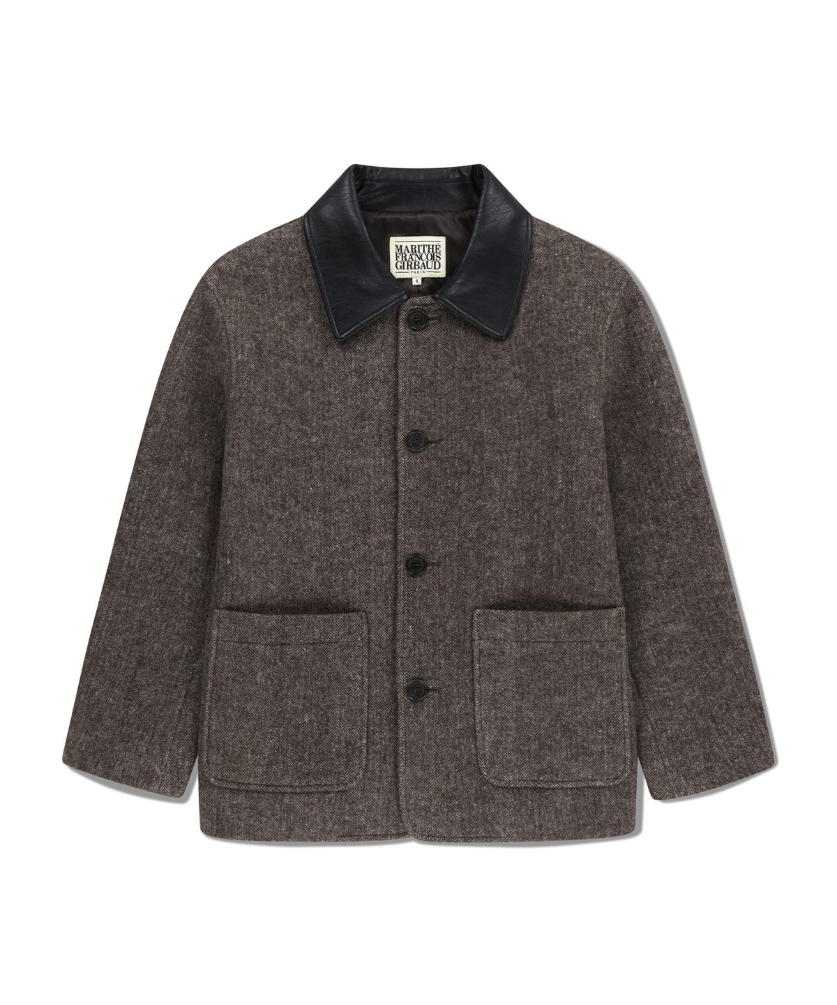 마리떼 프랑소와 저버(MARITHÉ + FRANҪOIS GIRBAUD) COLLAR POINT HALF COAT brown
