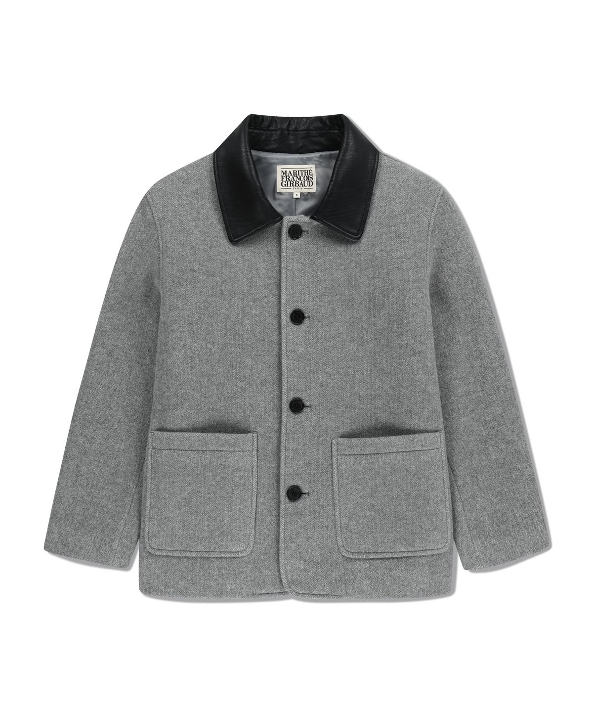 마리떼 프랑소와 저버(MARITHÉ + FRANҪOIS GIRBAUD) COLLAR POINT HALF COAT gray